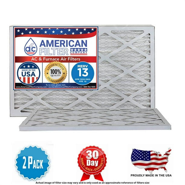 Made in the USA by American Filter Company 12x22x1 Furnace/AC Filter MERV 13 2 Packs Made in the USA by American Filter Company 12x22x1 Furnace/AC Filter MERV 13 2 Packs